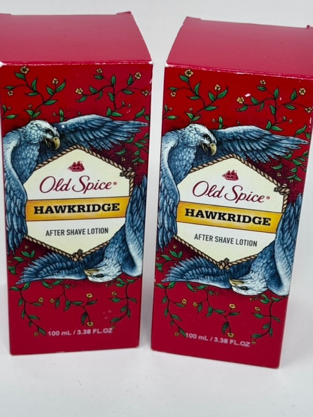 Lot of 2 OLD SPICE HAWKRIDGE After Shave Lotion  3.4 fl oz NEW